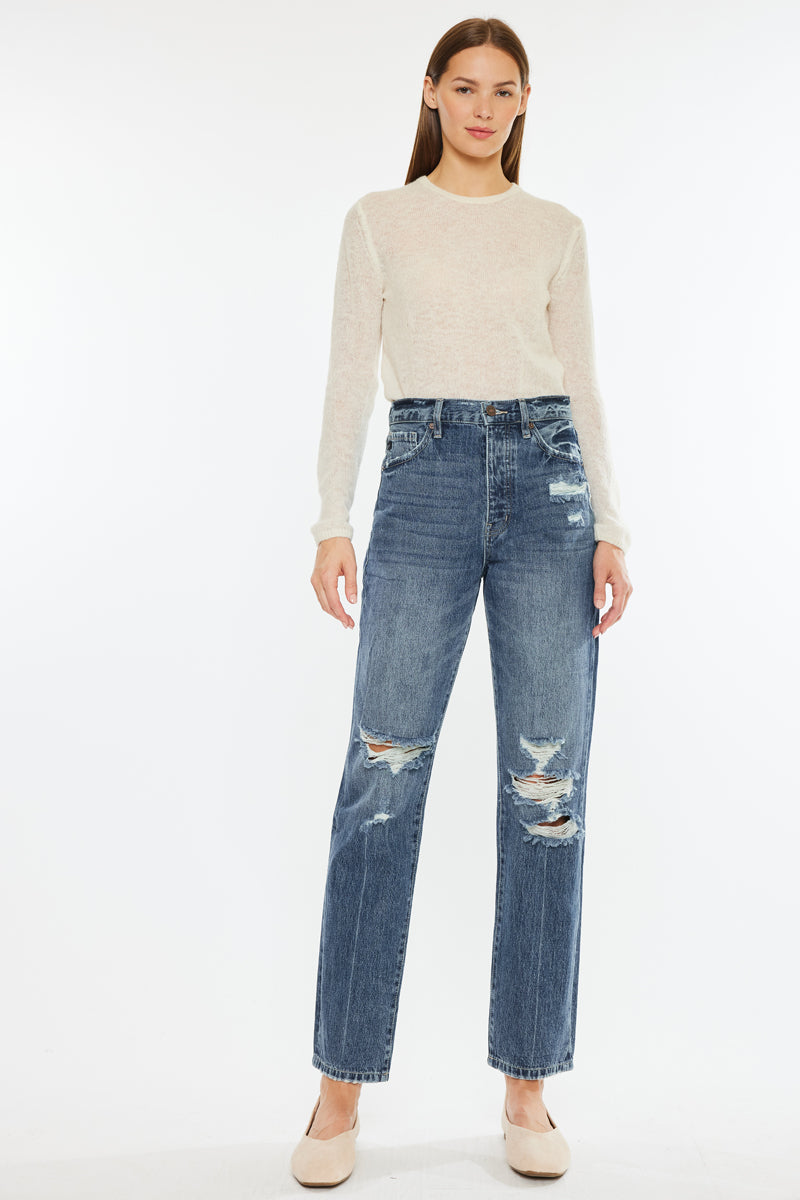 Hilana Ultra High Rise 90's Boyfriend Jeans - Official Kancan USA