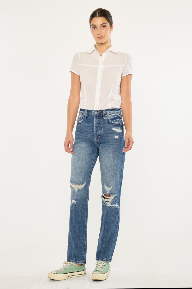 Hilana Ultra High Rise 90's Boyfriend Jeans - Official Kancan USA