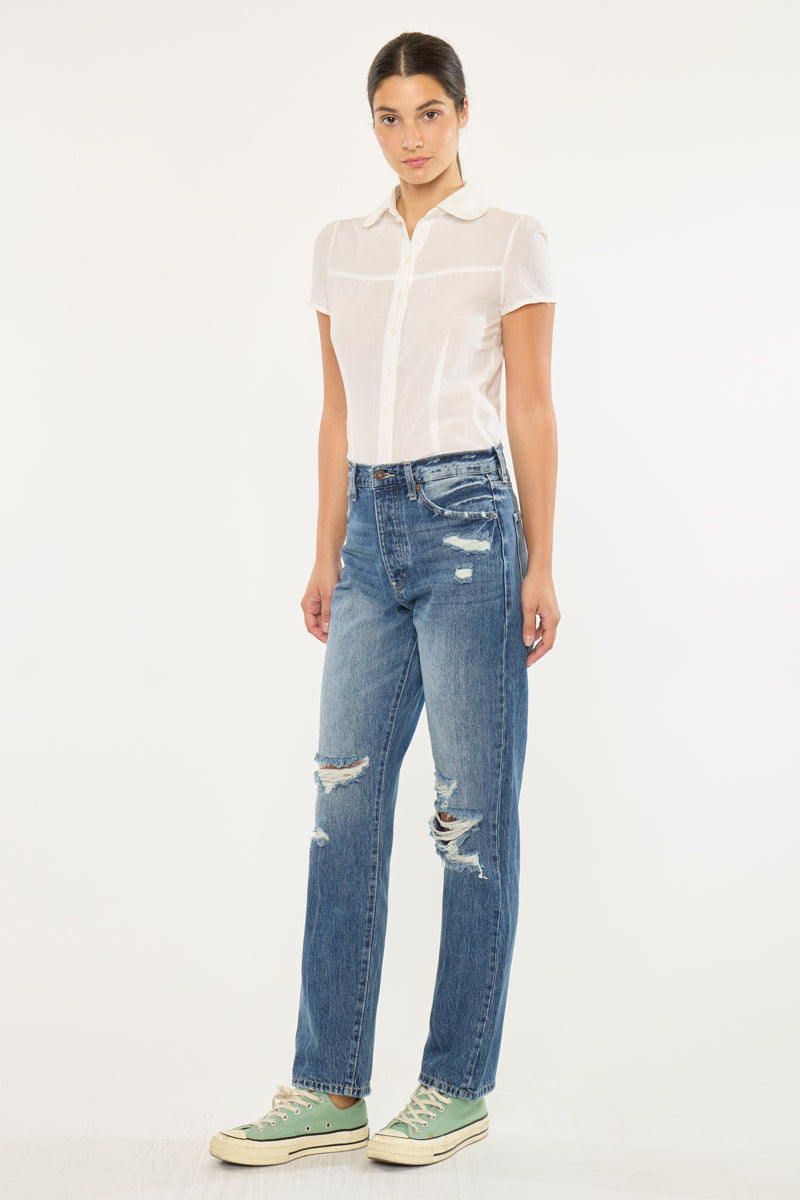 Hilana Ultra High Rise 90's Boyfriend Jeans - Official Kancan USA