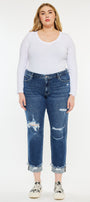 Nelly Mid Rise Boyfriend Jeans (Plus Size) - Official Kancan USA