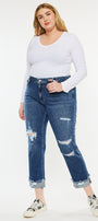 Nelly Mid Rise Boyfriend Jeans (Plus Size) - Official Kancan USA
