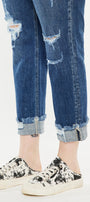 Nelly Mid Rise Boyfriend Jeans (Plus Size) - Official Kancan USA