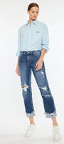Russell Mid Rise Boyfriend Jeans - Official Kancan USA