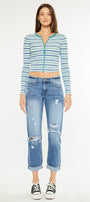 Lowell Mid Rise Classic Boyfriend Jeans - Official Kancan USA