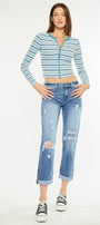 Lowell Mid Rise Classic Boyfriend Jeans - Official Kancan USA