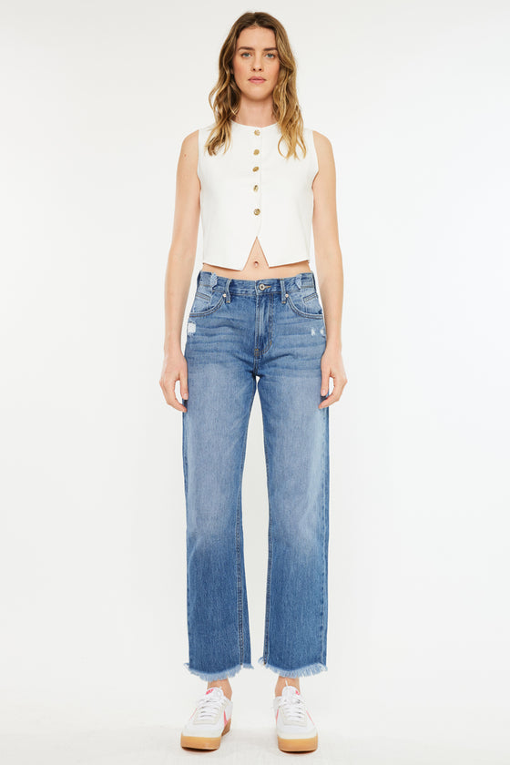 Meadow High Rise Straight Leg Jeans - Official Kancan USA
