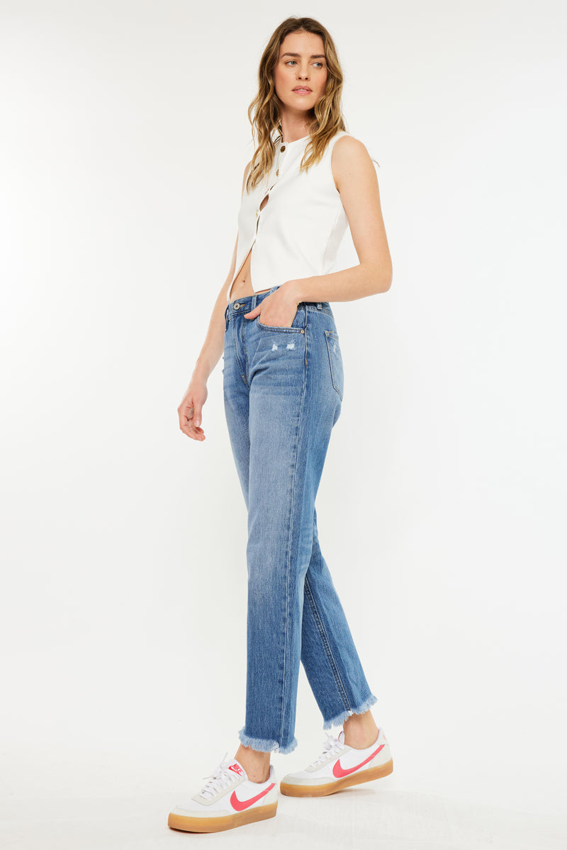 Meadow High Rise Straight Leg Jeans - Official Kancan USA
