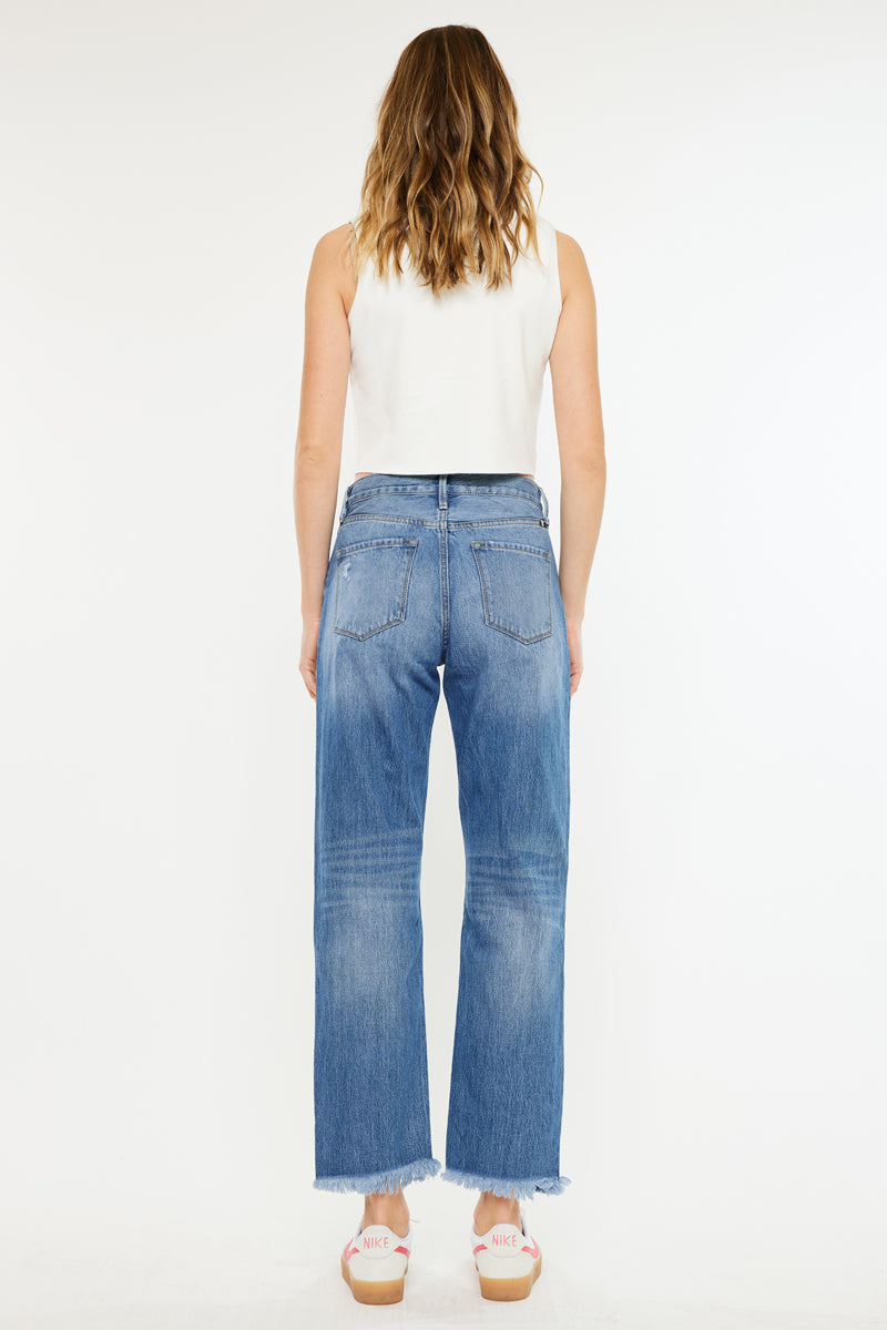 Meadow High Rise Straight Leg Jeans - Official Kancan USA