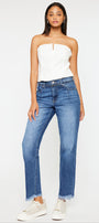 Angelina High Rise Slim Straight Jeans - Official Kancan USA