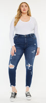Alexia High Rise Ankle Skinny Jeans (Plus Size) - Official Kancan USA