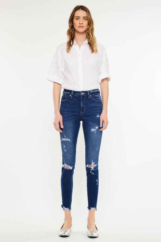 Samantha High Rise Ankle Skinny Jeans - Official Kancan USA