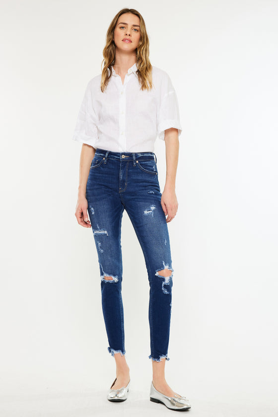 Samantha High Rise Ankle Skinny Jeans - Official Kancan USA