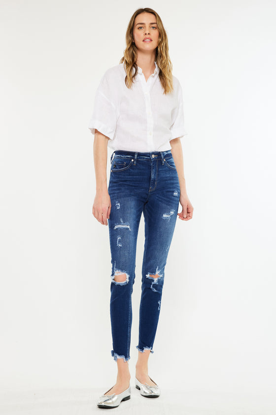 Samantha High Rise Ankle Skinny Jeans - Official Kancan USA