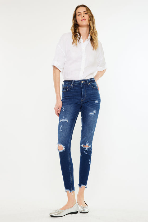 Samantha High Rise Ankle Skinny Jeans - Official Kancan USA