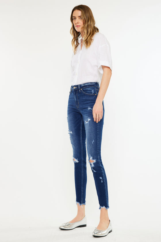 Samantha High Rise Ankle Skinny Jeans - Official Kancan USA
