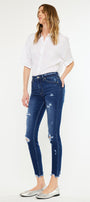 Samantha High Rise Ankle Skinny Jeans - Official Kancan USA