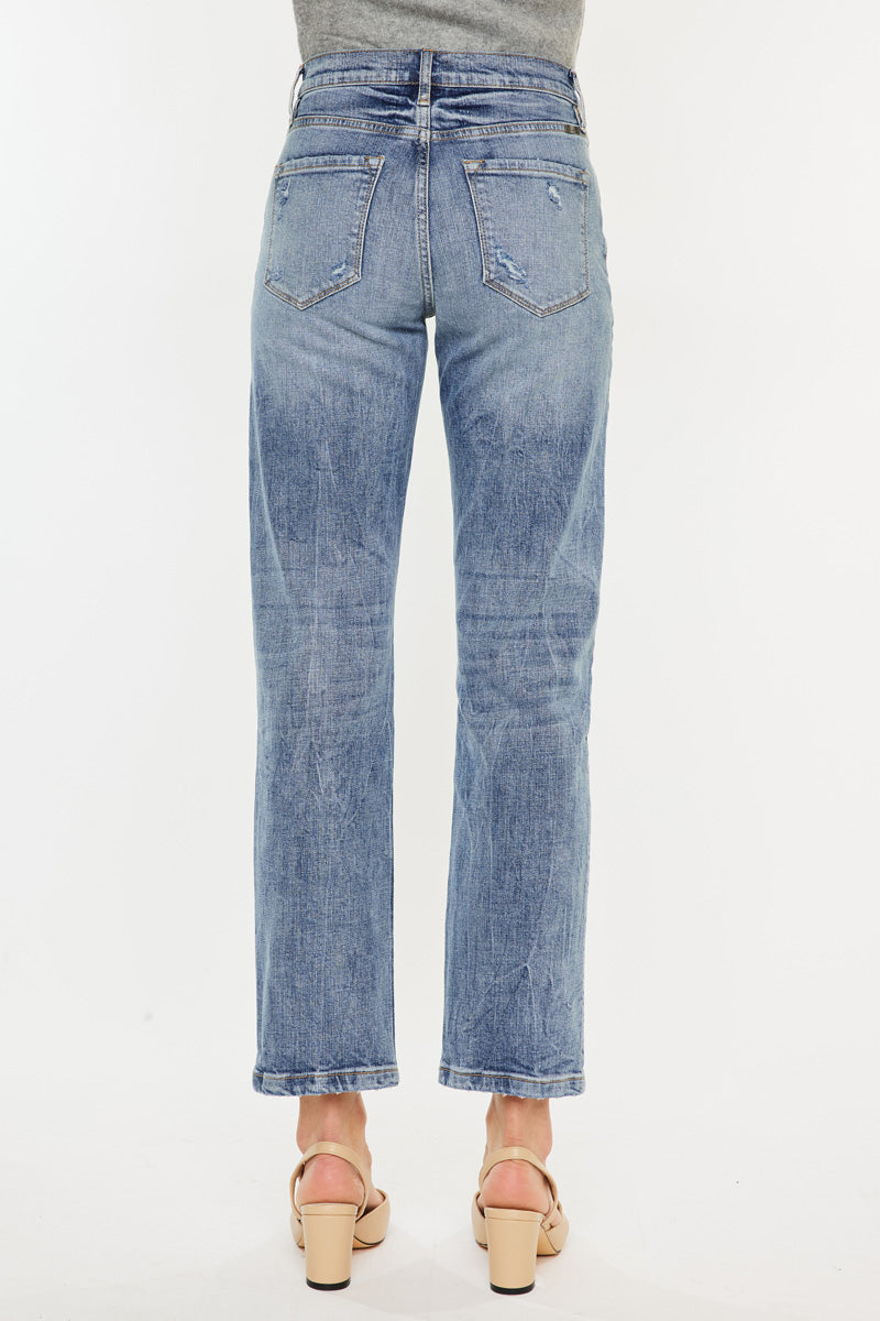 新品、未使用　AMERI　SLIM STRAIGHT DENIM PANTS Tilda High Rise Slim Straight Leg Jeans – Kancan USA