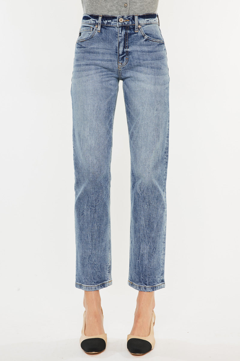 kana Tilda High Rise Slim Straight Leg Jeans – Kancan USA