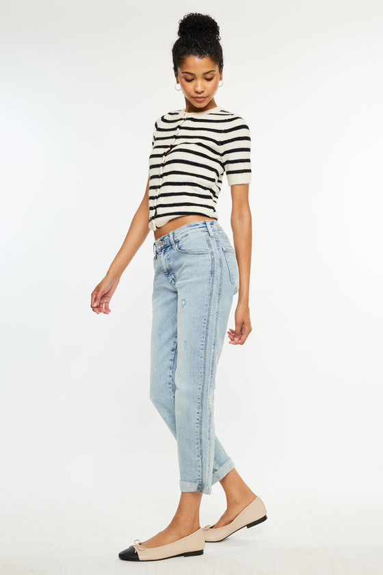 Leonel Mid Rise Boyfriend Jeans
