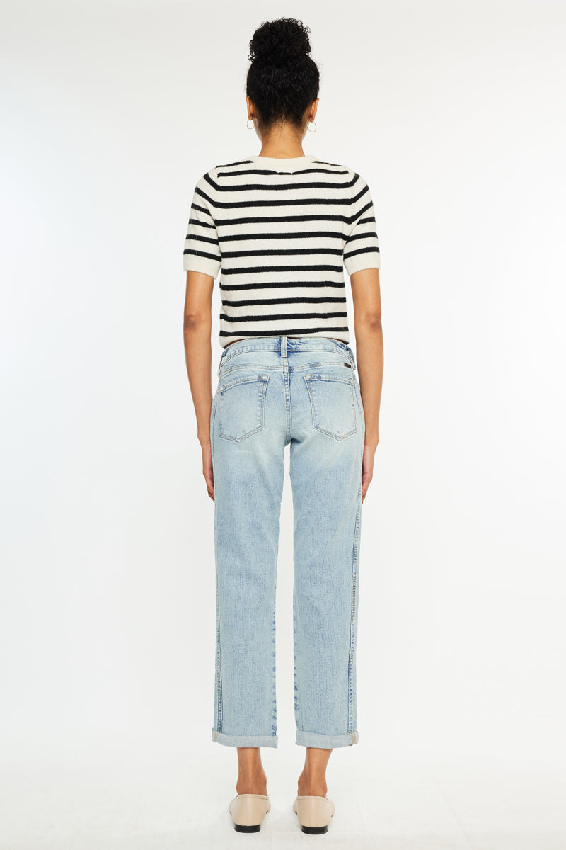 Leonel Mid Rise Boyfriend Jeans - Official Kancan USA