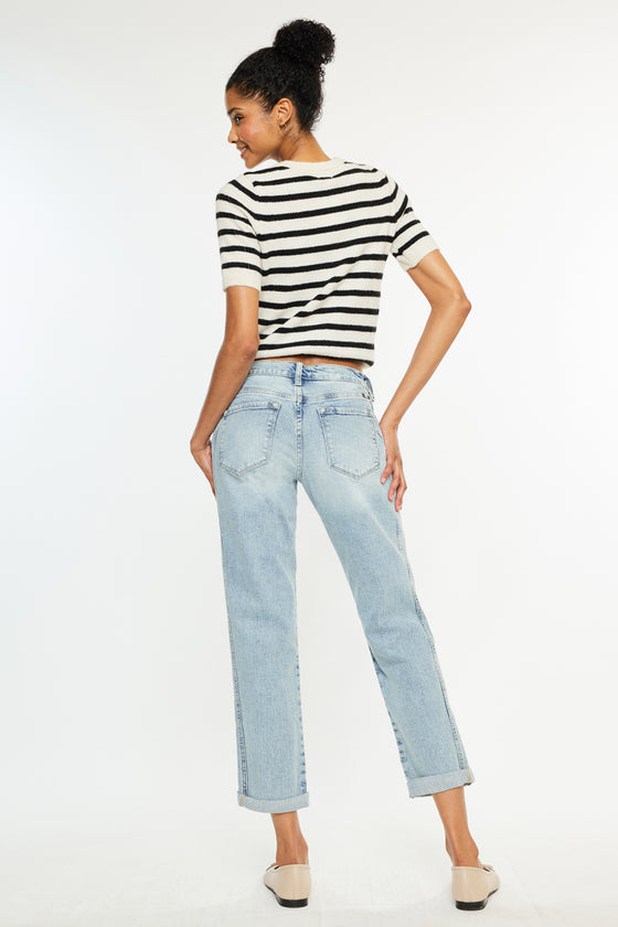 Leonel Mid Rise Boyfriend Jeans
