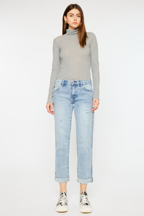 Leonel Mid Rise Boyfriend Jeans - Official Kancan USA