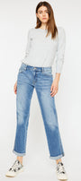 Isa Mid Rise Slim Boyfriend Jeans - Official Kancan USA
