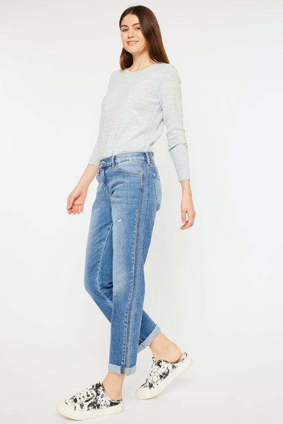 Isa Mid Rise Slim Boyfriend Jeans - Official Kancan USA