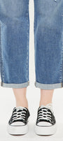 Yvonne  Mid Rise Slim Boyfriend Jeans (Plus Size) - Official Kancan USA