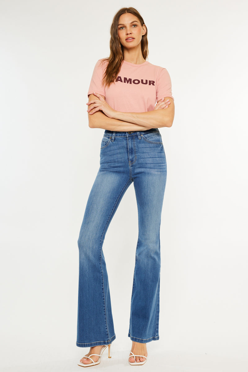 Roel High Rise Super Flare Jeans – Kancan USA