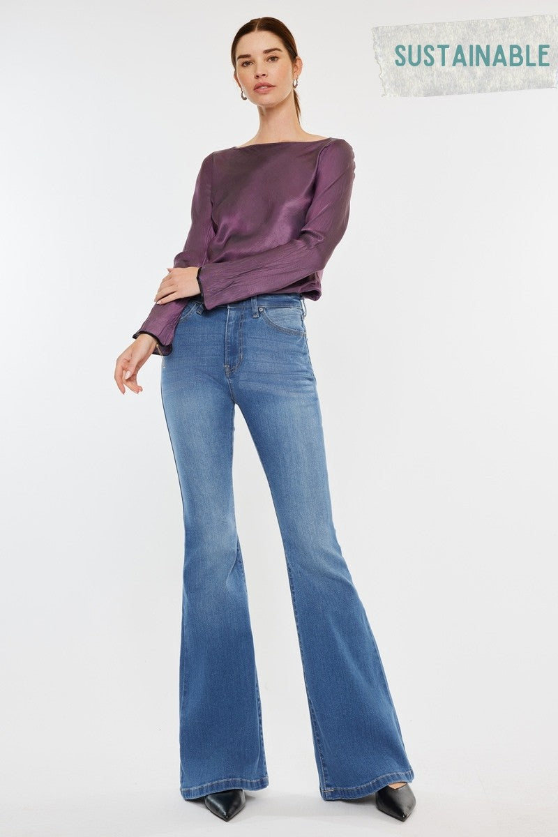 KanCan Jeans Allie Mid Rise Flare – American Blues