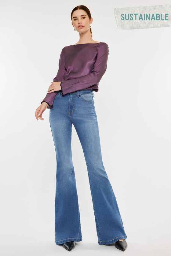 Roel High Rise Super Flare Jeans - Official Kancan USA