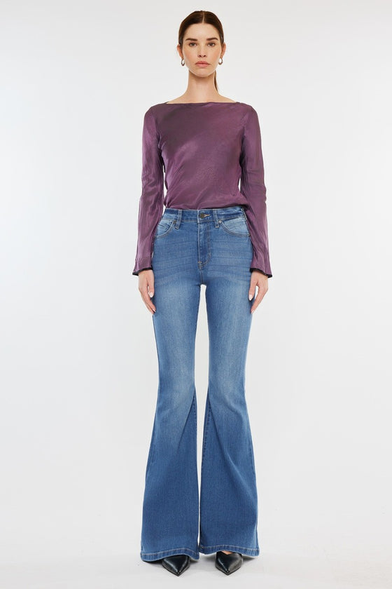 Roel High Rise Super Flare Jeans - Official Kancan USA