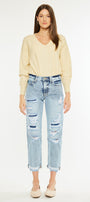 Mikel High Rise Straight Leg Jeans - Official Kancan USA