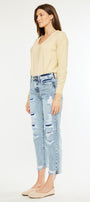 Mikel High Rise Straight Leg Jeans - Official Kancan USA