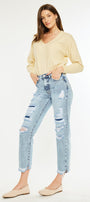 Mikel High Rise Straight Leg Jeans - Official Kancan USA