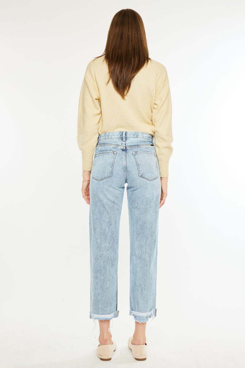 Mikel High Rise Straight Leg Jeans - Official Kancan USA