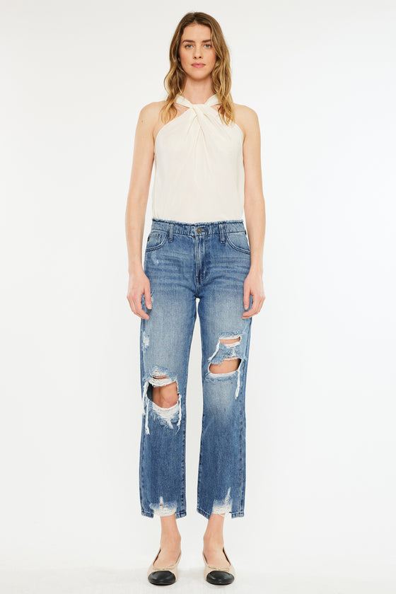 Ariela High Rise Straight Leg Jeans - Official Kancan USA
