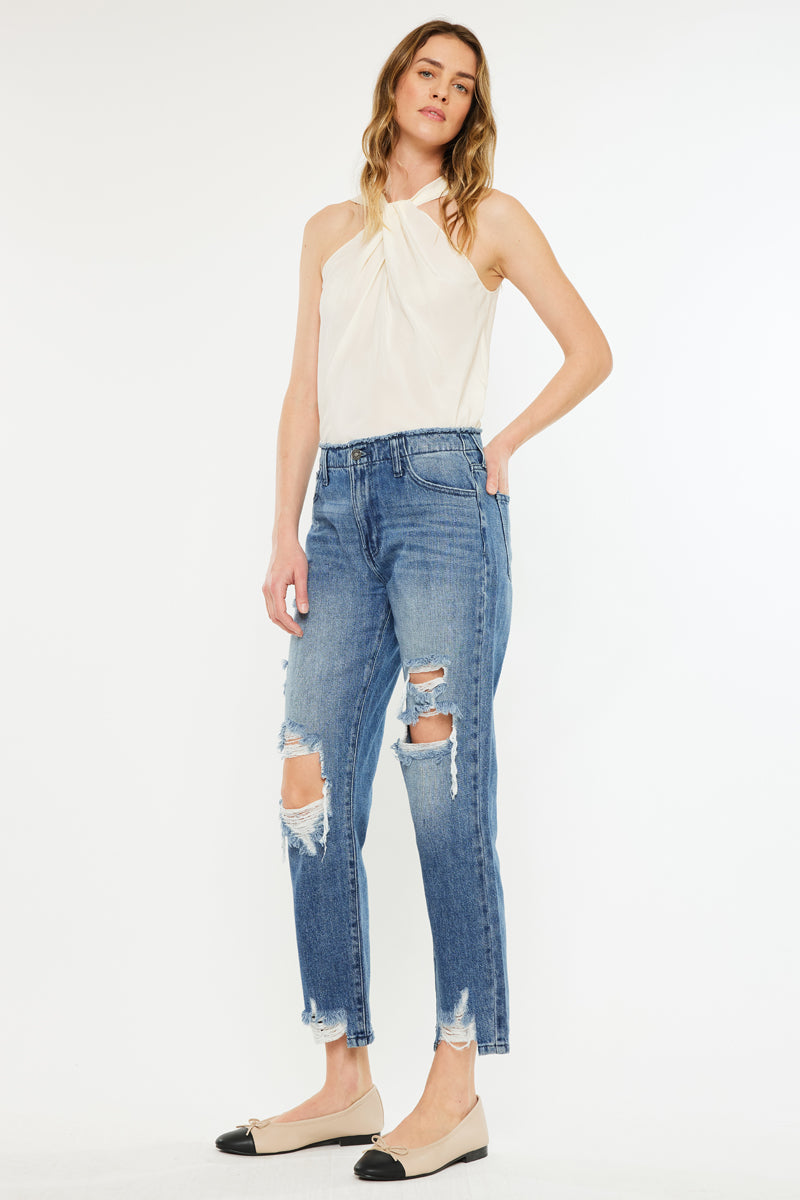 Ariela High Rise Straight Leg Jeans - Official Kancan USA