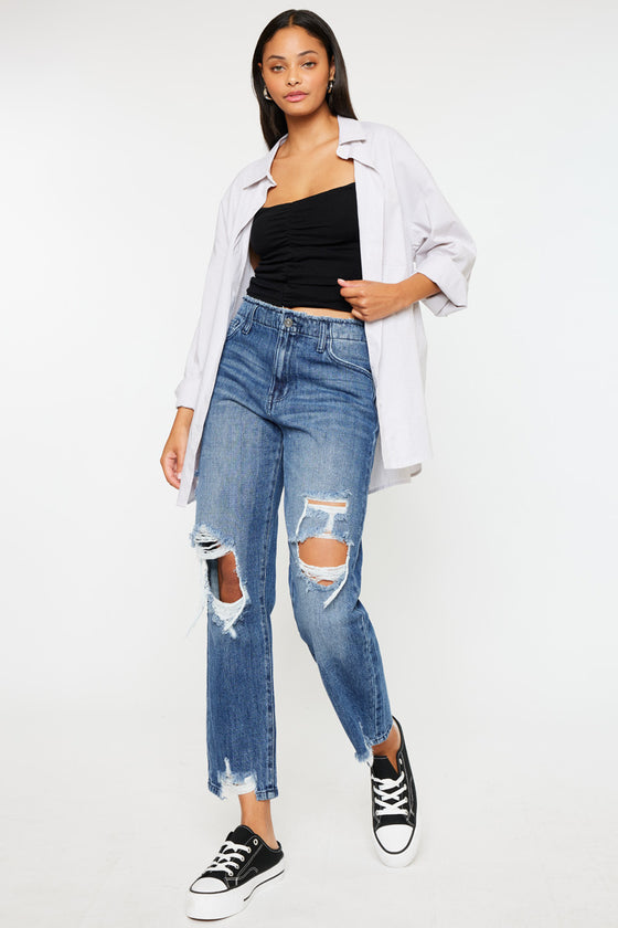 Ariela High Rise Straight Leg Jeans - Official Kancan USA