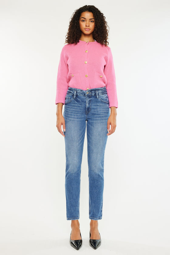 Rufan High Rise Mom Jeans - Official Kancan USA
