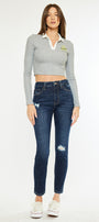 Alicia High Rise Cigarette Leg Jeans - Official Kancan USA