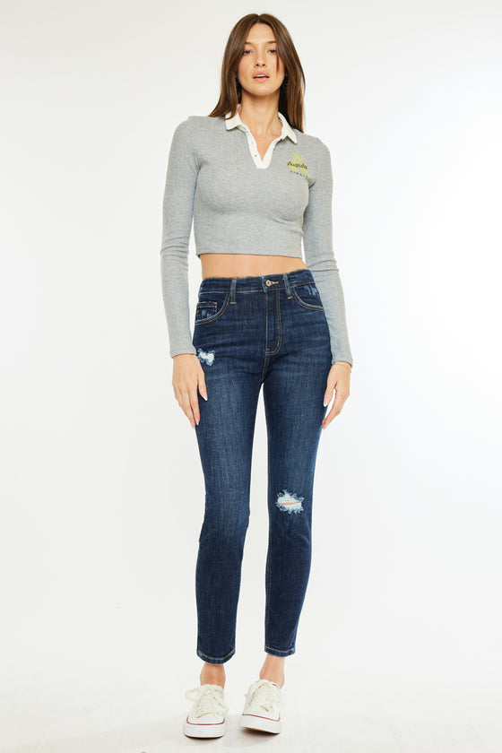 Alicia High Rise Cigarette Leg Jeans - Official Kancan USA