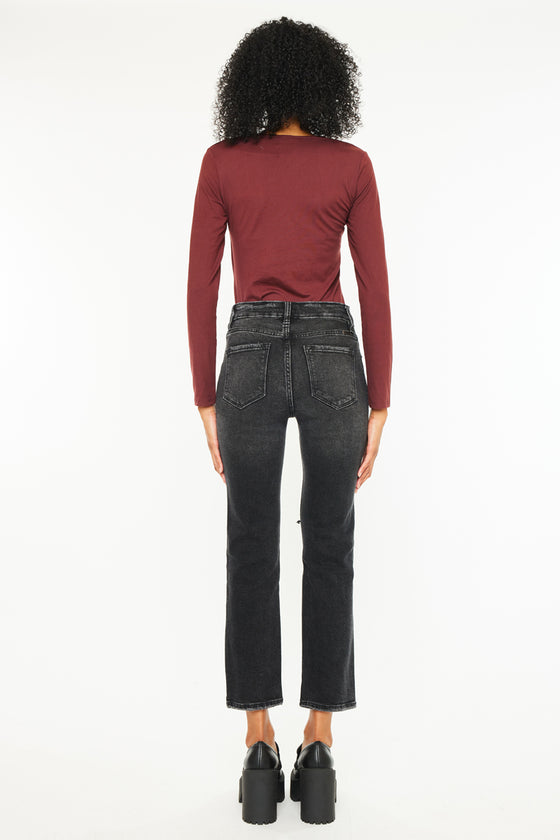 Norrine High Rise Slim Straight Leg Jeans - Official Kancan USA