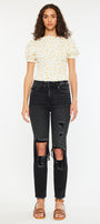 Norrine High Rise Slim Straight Leg Jeans - Official Kancan USA