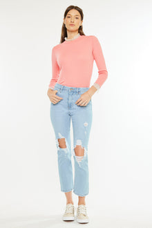  Norrine High Rise Slim Straight Leg Jeans - Official Kancan USA