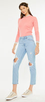 Norrine High Rise Slim Straight Leg Jeans - Official Kancan USA