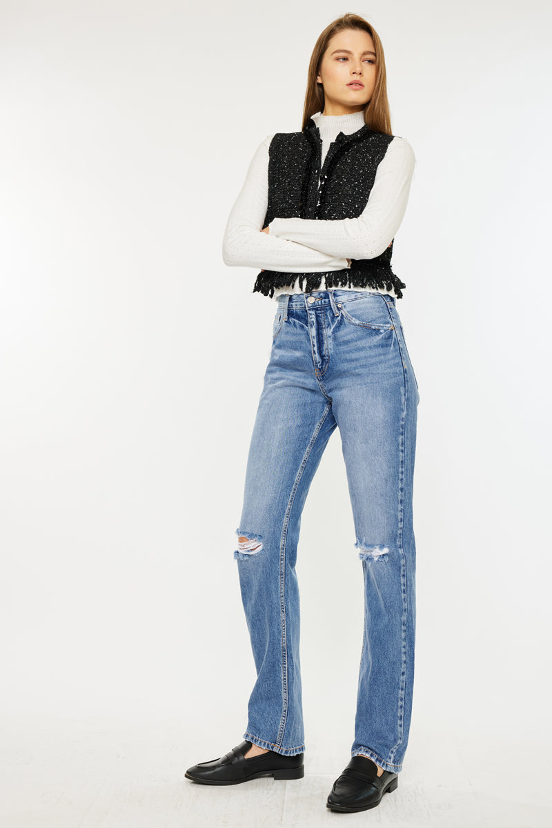 Ashe Ultra High Rise Straight Leg Jeans - Official Kancan USA