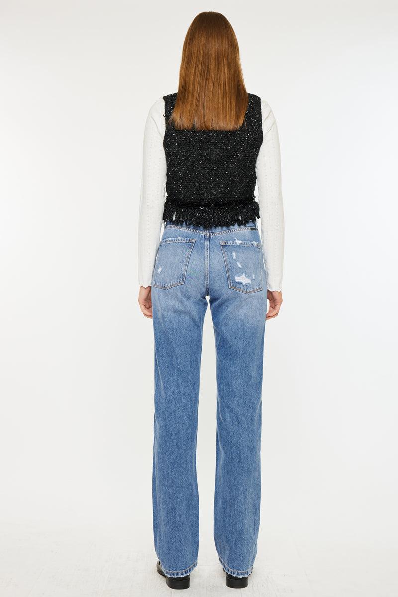 Ashe Ultra High Rise Straight Leg Jeans - Official Kancan USA