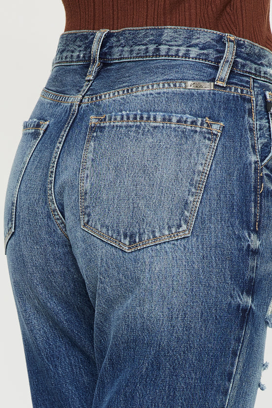 Keke High Rise Straight Leg Jeans